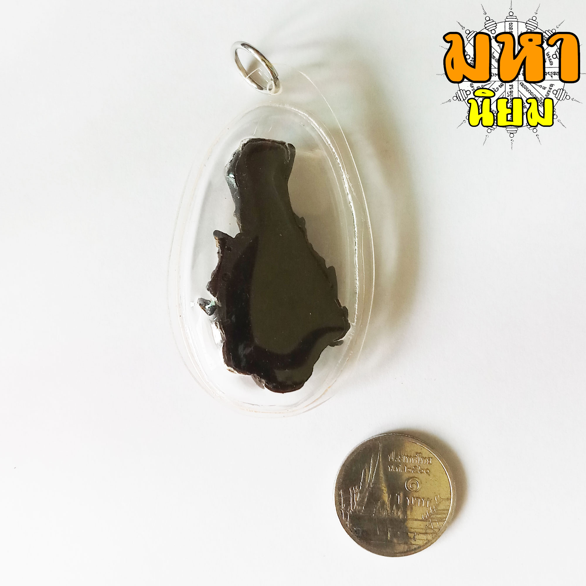 เศียรบรมครู พ่อแก่ เลี่ยมกรอบอย่างดี ไม่ทราบที่มาแน่ชัด