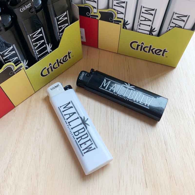 ไฟแช็ค Cricket พร้อมพิมพ์โลโก้ 1-2 ด้าน