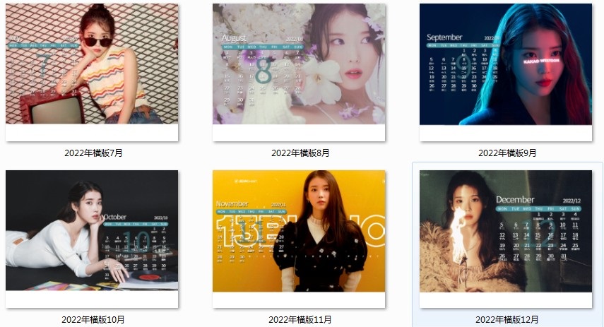 Pre - ปฏิทินตั้งโต๊ะ 2022 #ไอยู (ระบุลาย)