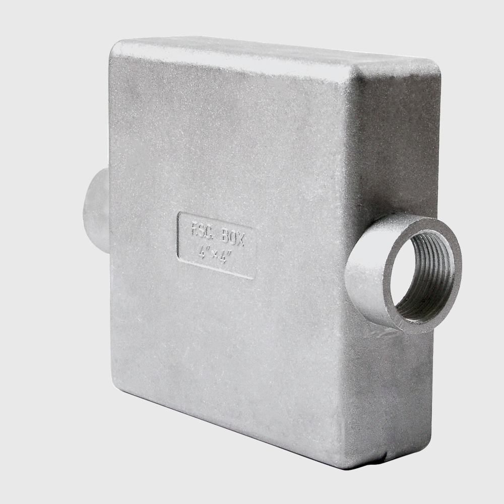 SEC F.S.C. BOX เอฟ.เอส.ซี.บ็อก 4"x4" 2 ทางตรง