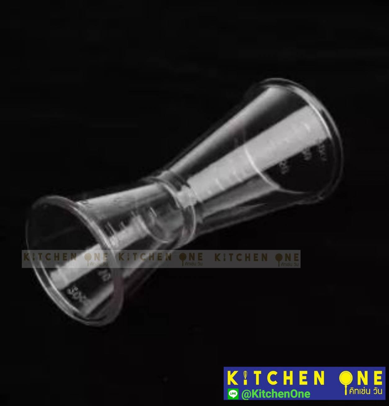 จิ๊กเกอร์พลาสติก 20-40 cc ถ้วยตวงพลาสติก 2ด้าน Jigger ตวงค็อกเทล ตวงน้ำหวาน ตวงเหล้า อุปกรณ์ชานมไข่มุก บาร์น้ำ ชงกาแฟ