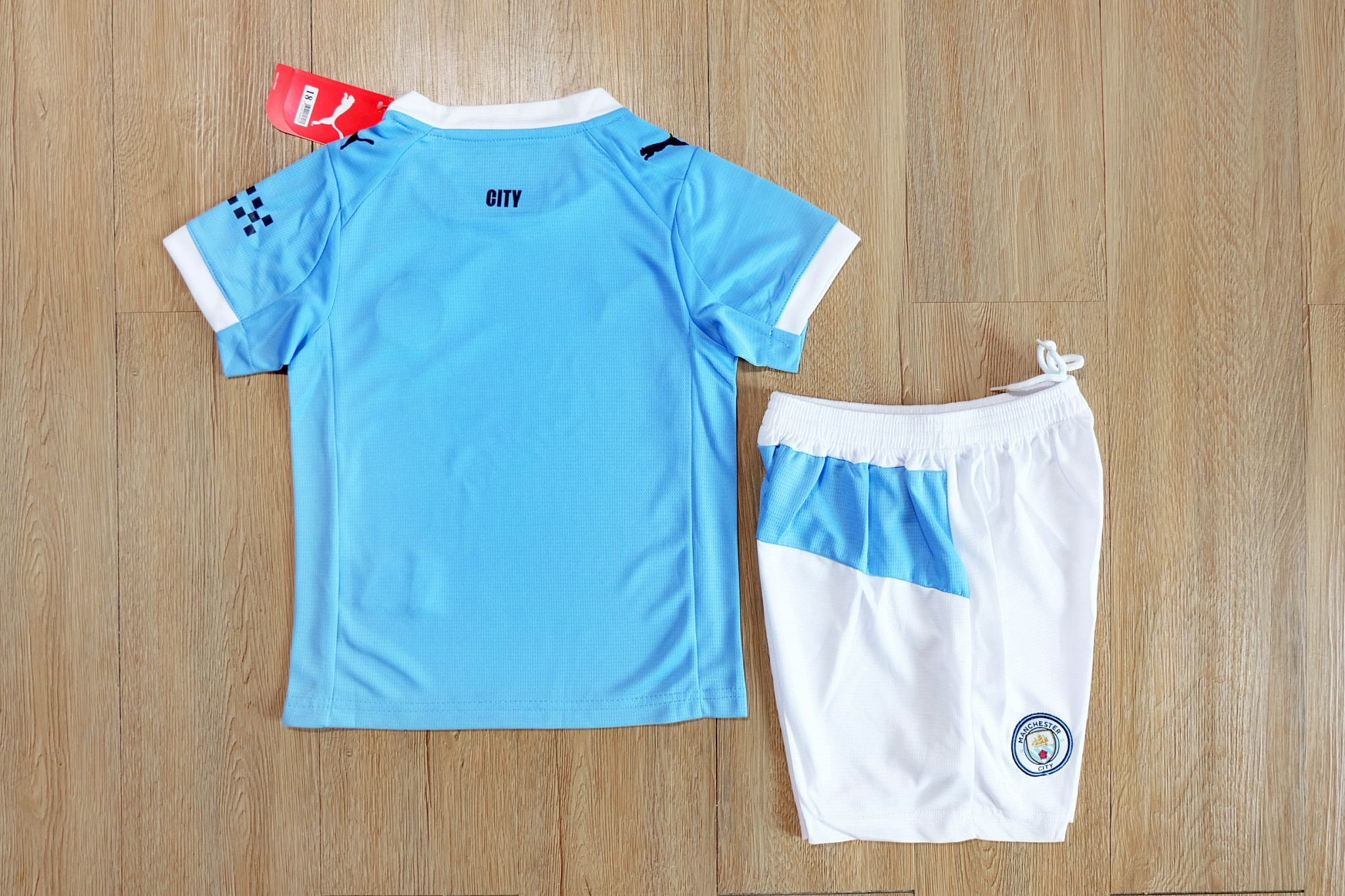 ชุดฟุตบอลเด็ก – 2025-26 ชุดฟุตบอลเด็กเเมนซิ สีฟ้า สำหรับเด็ก Fans Edition เกรดแฟนบอล Size 18-28