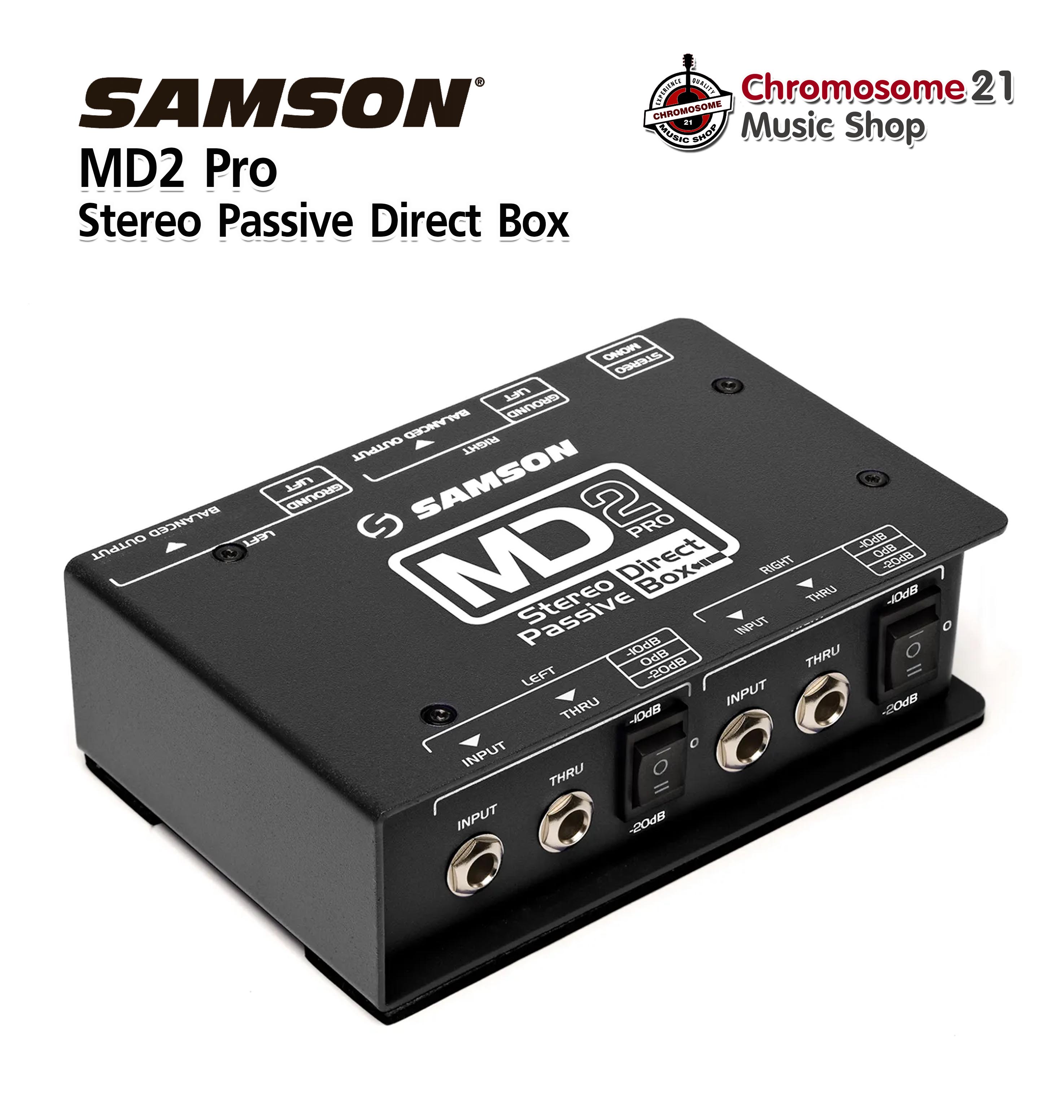 Samson MD2 Pro Stereo Passive Direct Box