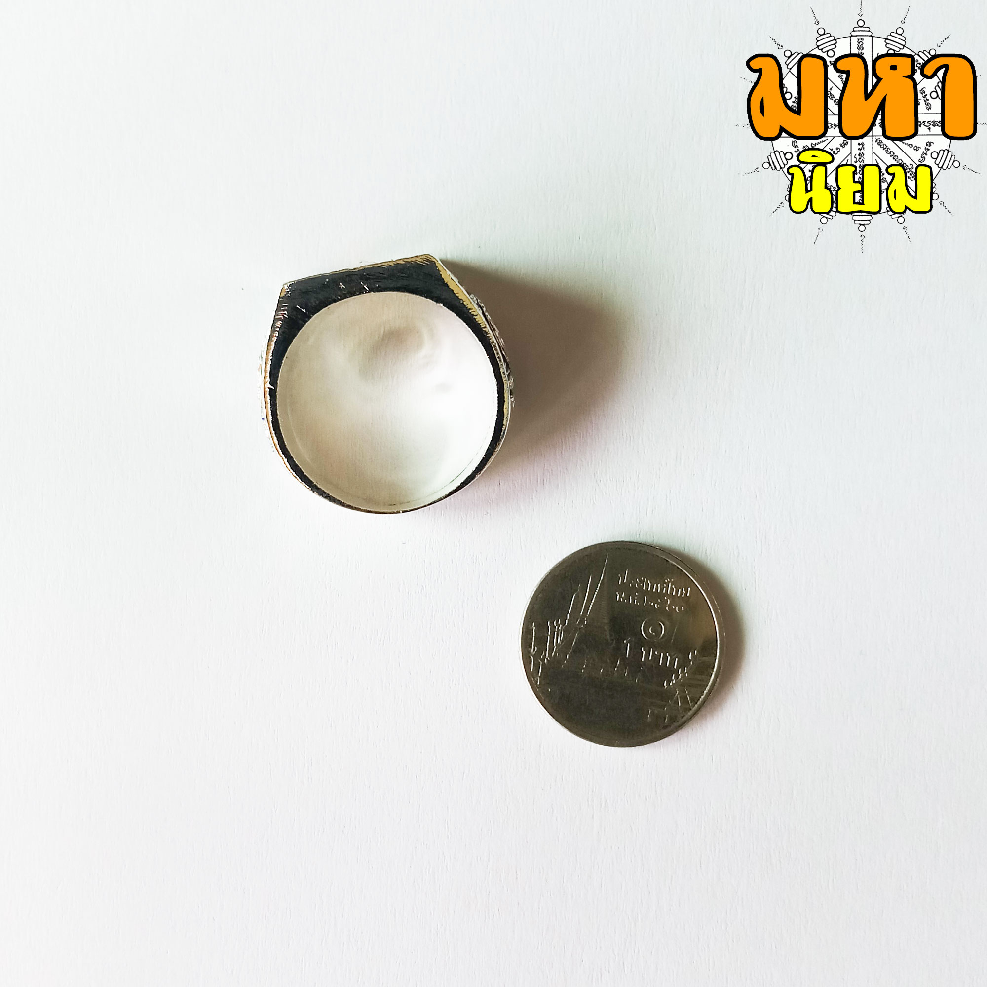 แหวนหลวงพ่อรวย ปาสาทิโก วัดตะโก จ.อยุธยา เนื้อกะไหล่เงินลงยา