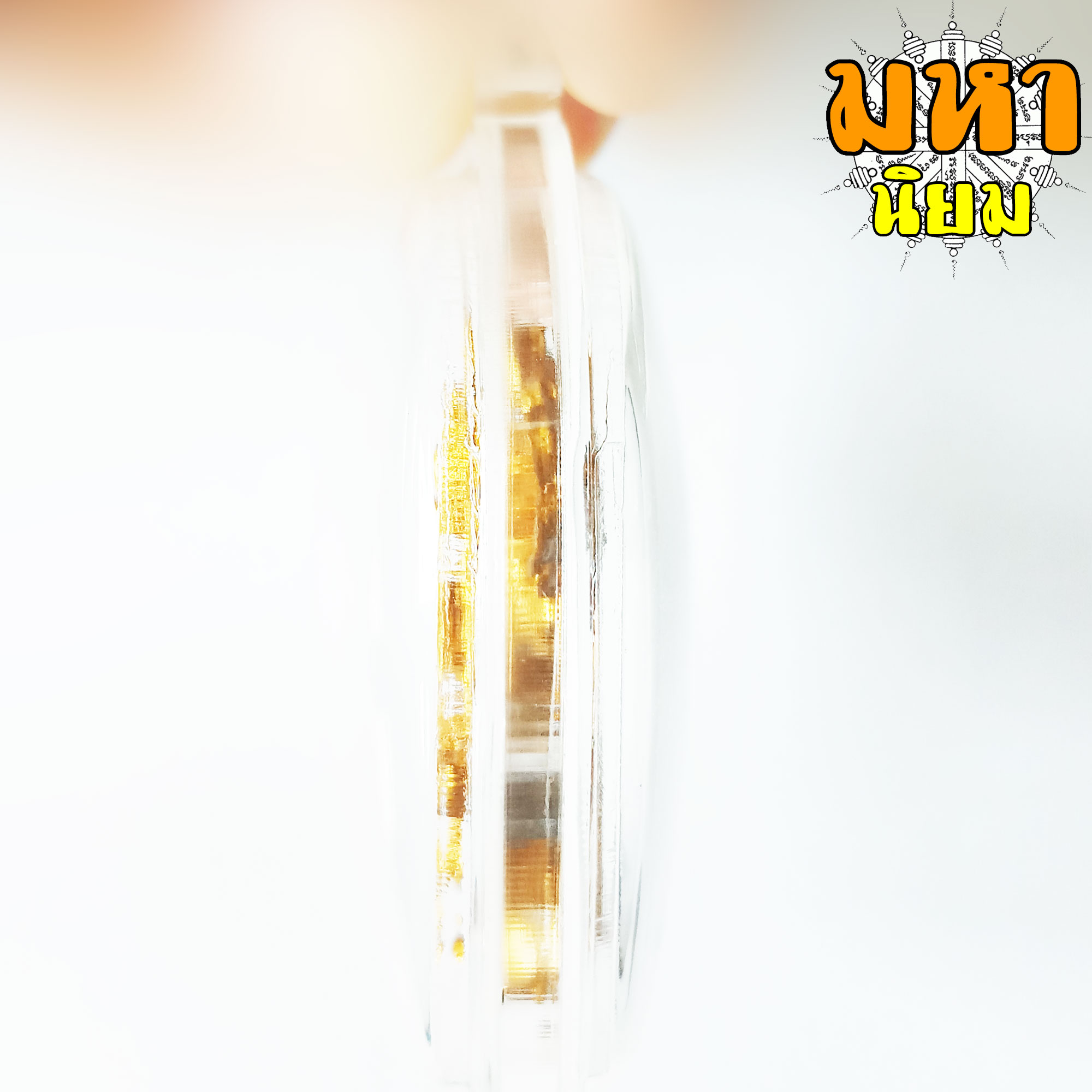 พญาครุฑ เชิดชูพระศาสนา ราชันมหาเศรษฐี วัดครุฑธาราม จ.อยุธยา เนื้อกะไหล่ทอง เลี่ยมกรอบอย่างดี