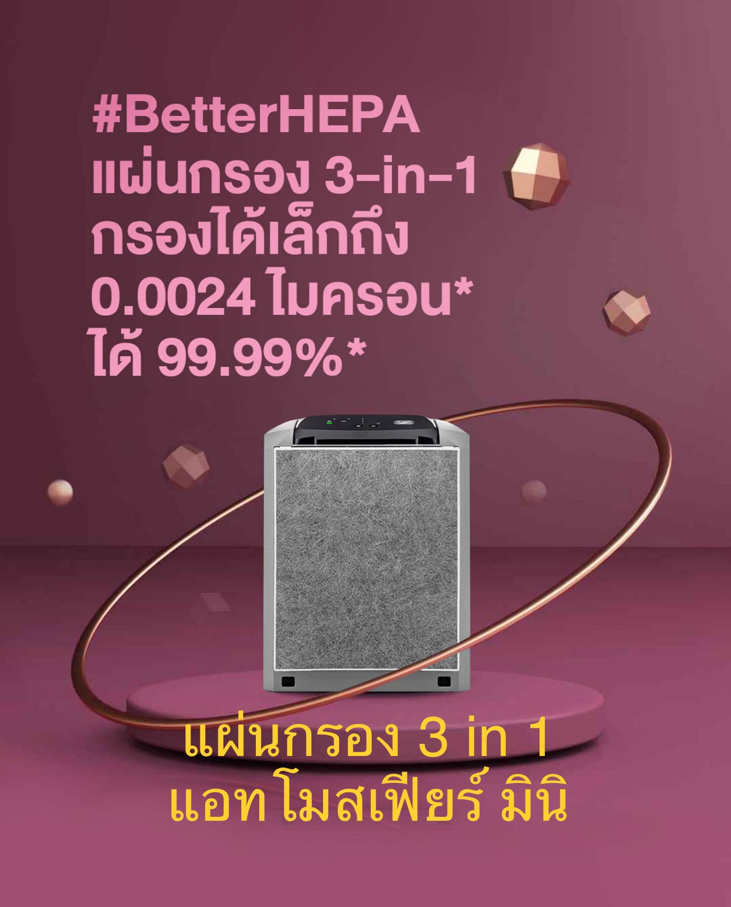 Amway Atmosphere mini filter แผ่นกรอง 3 in 1 แอทโมสเฟียร์ มินิ