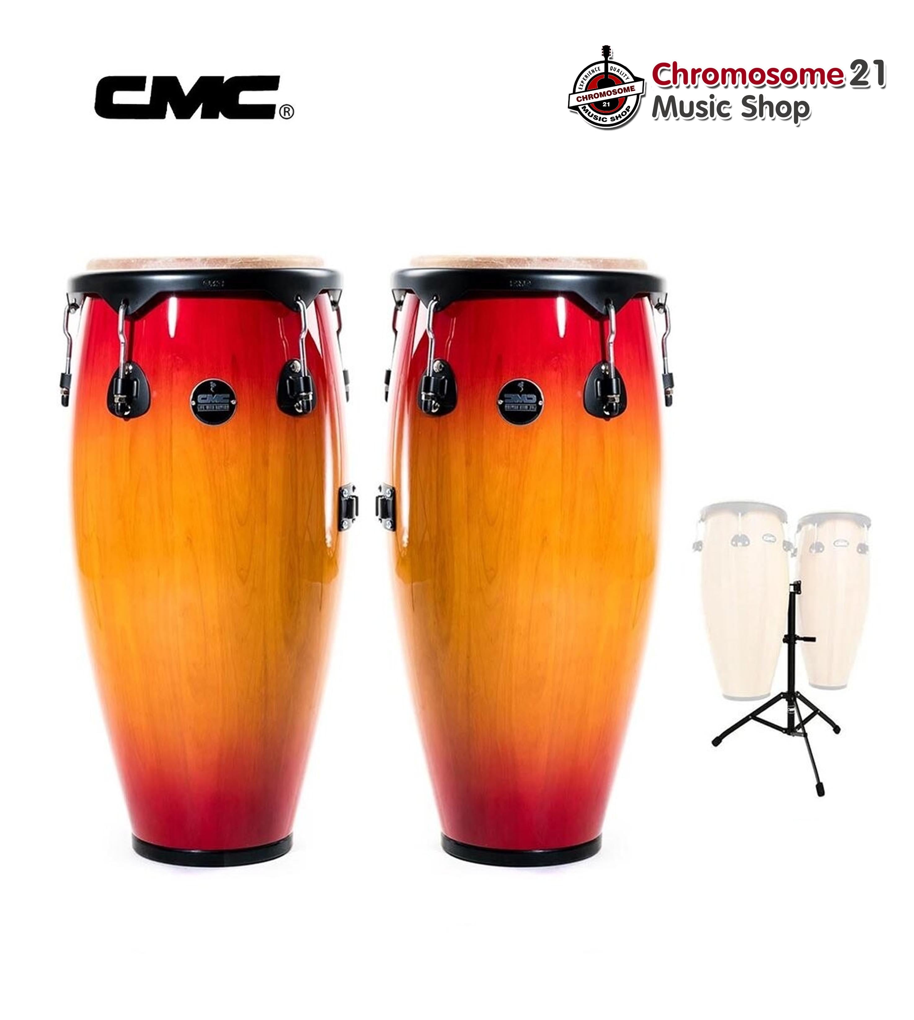 กลองทอมบ้า CMC (สีซันเบิร์ด เหลืองแดง)