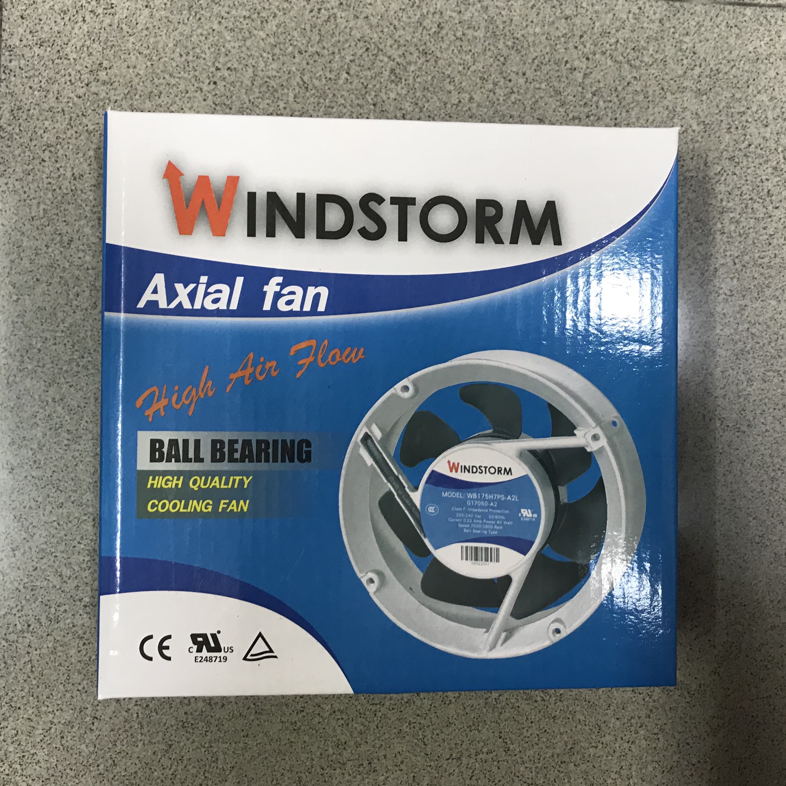 พัดลมระบายอากาศ ขนาด6" กลม WB175-A2LG