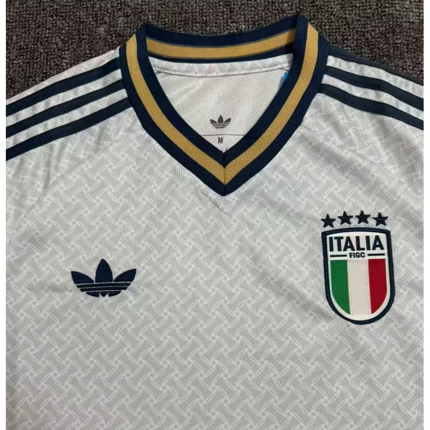 2026-27 มาใหม่เสื้อฟุตบอลทีมชาติอิตาลี สีขาว สำหรับผู้ชาย Fans Edition เกรดแฟนบอล Size S-2XL