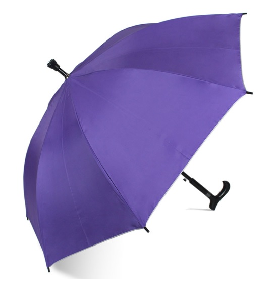 ร่มไม้เท้า สีม่วง