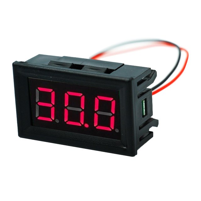 DC Digital Voltmeter Module 0.56" DC4.5V-30.0V (Red Color)