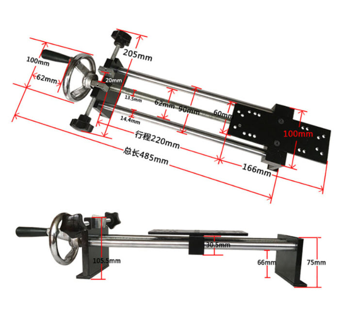 ขาตั้งสำหรับ Push-pull gauge (Spiral Test Stand for Push-Pull Gauge)