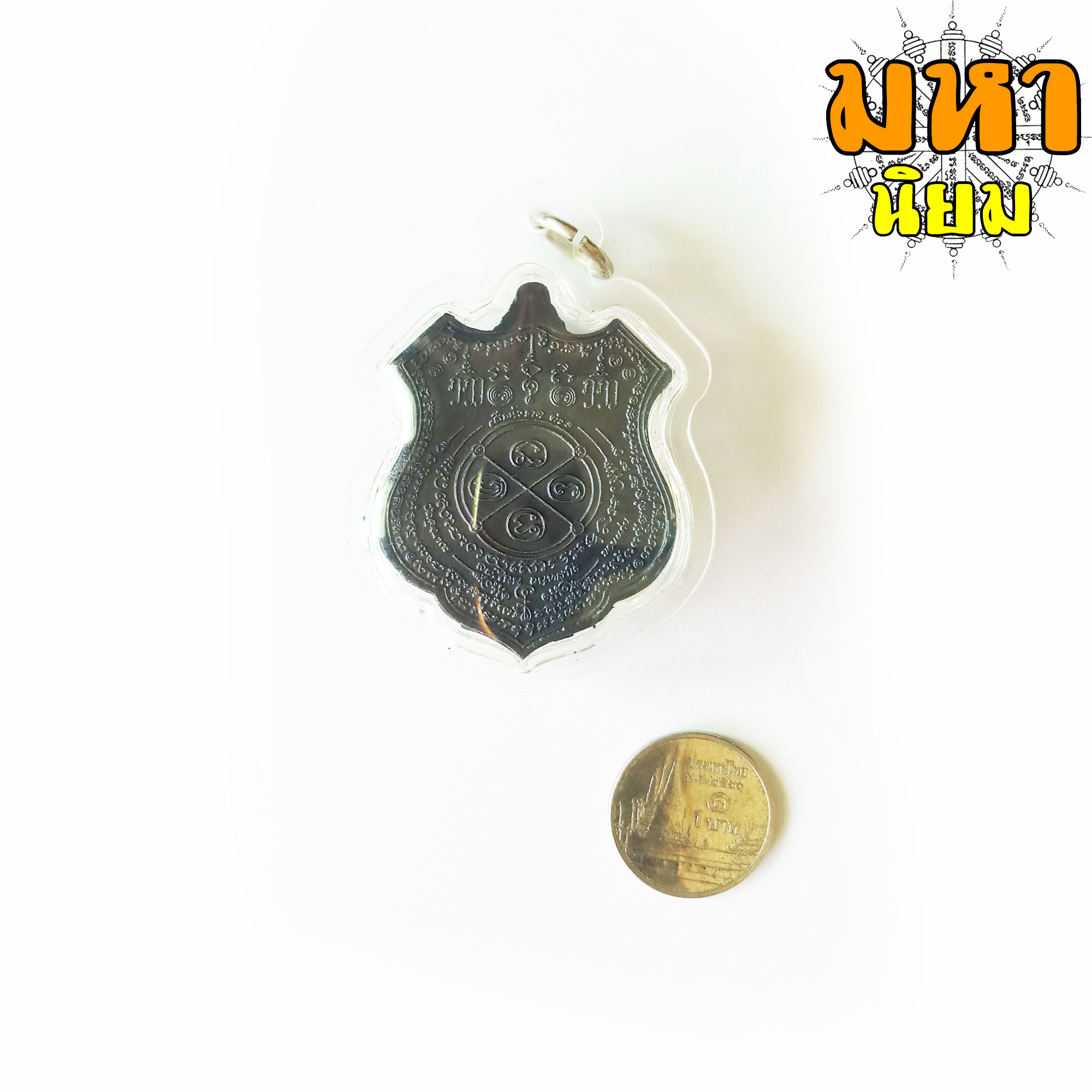 เหรียญเสือหัวขาดตัวหนึ่ง หลวงพ่อไฉน ฉนฺทสาโร จ.ขอนแก่น เนื้อนวะโลหะ เลี่ยมกรอบอย่างดี