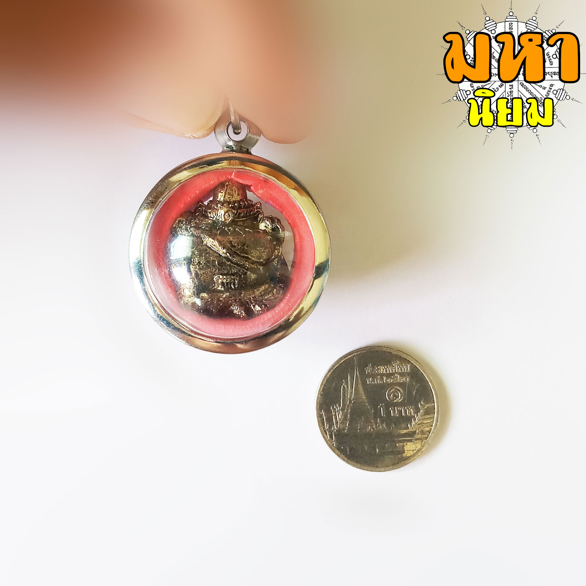 พระพิฆเนศ ประทานพร เจริญโภคทรัพย์ เลี่ยมกรอบอย่างดี