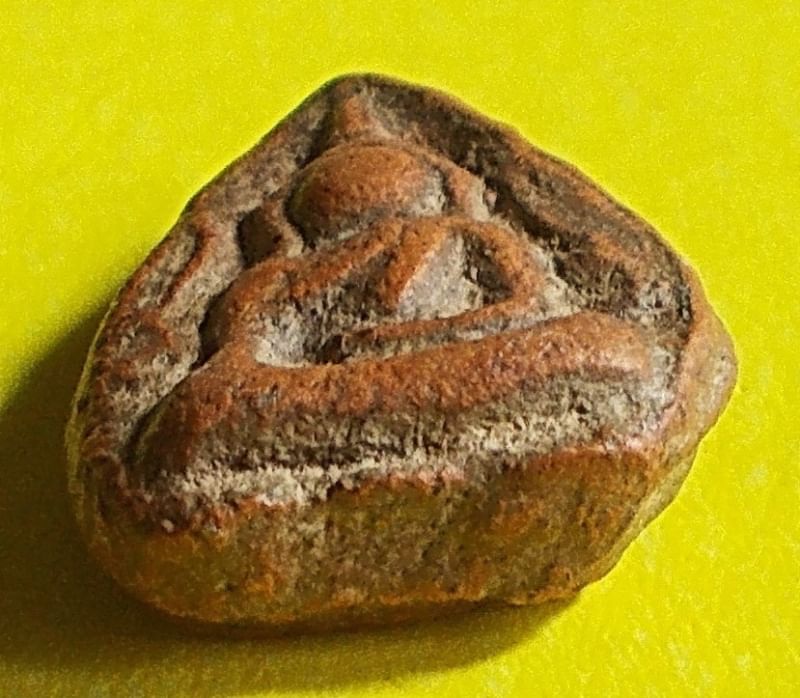 พระเนื้อดิน กรุวังมะสะ พิษณุโลก พิมพ์นางพญาสองหน้า