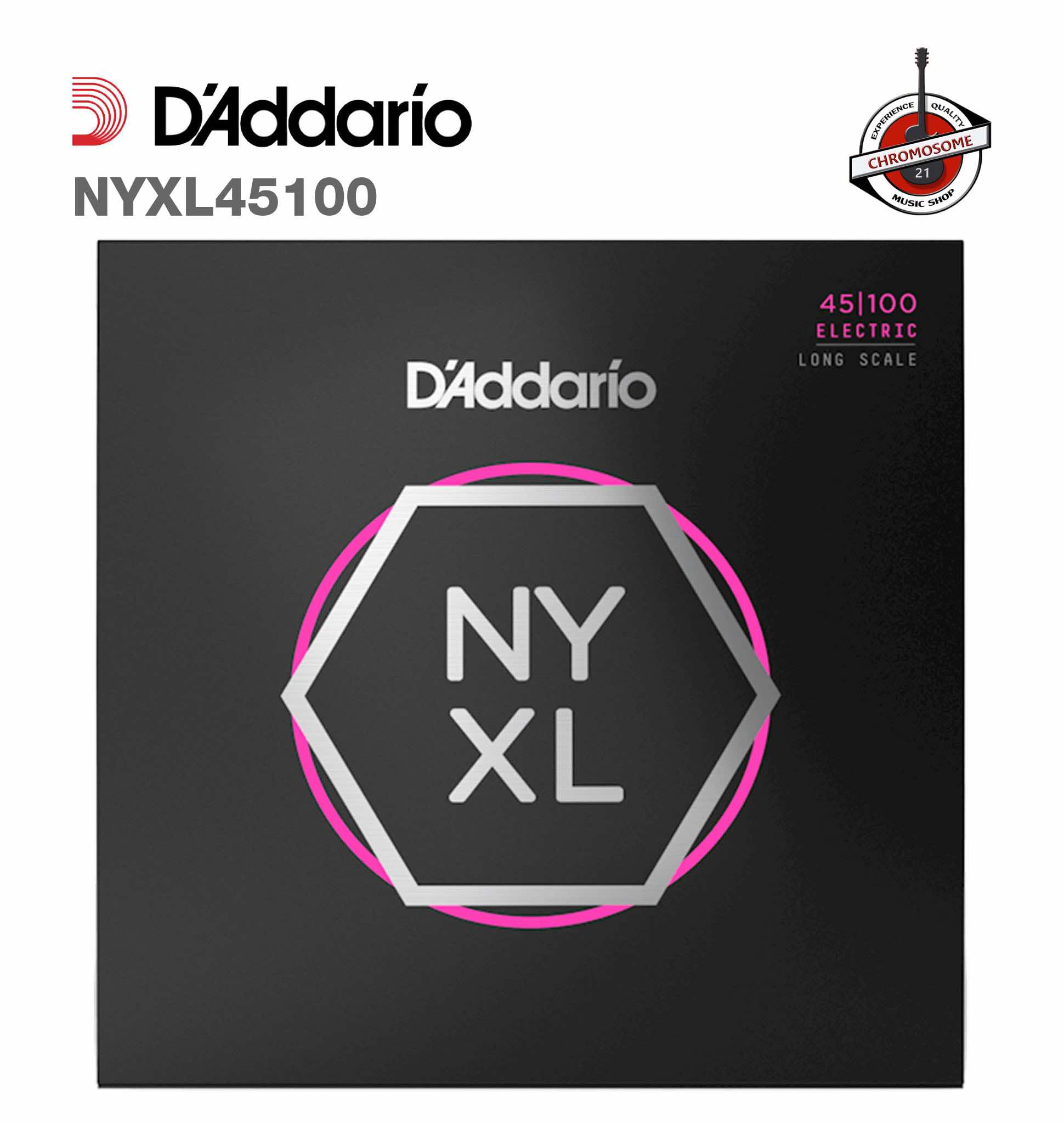 สายเบสชุด4สาย D’Addario NYXL45100 วัสดุเหล็กกล้าคาร์บอน ซีรีย์ NYXL