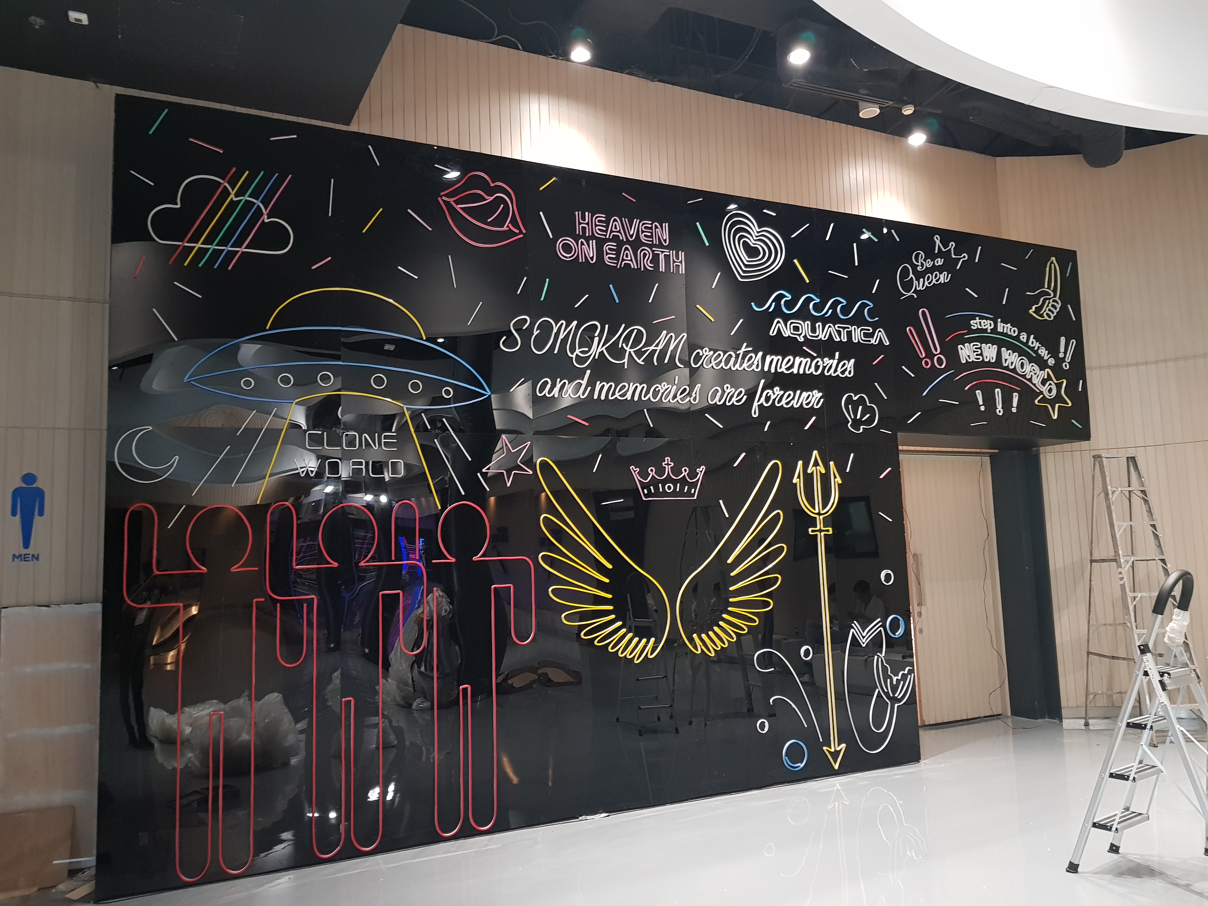 ป้ายไฟ neon flex งานเทศกาลสงกรานต์