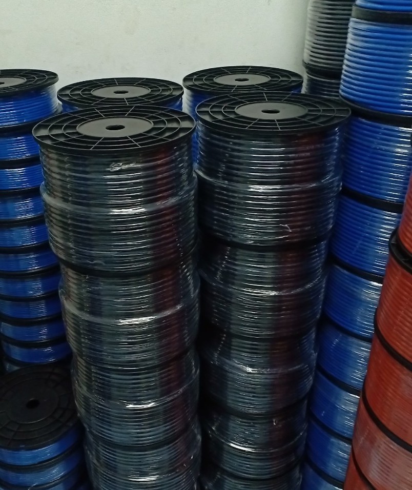 ท่อพียู PU Tube สีส้ม, สีฟ้า, สีดำ, สีใส ขนาด 5x8 mm. (5x8มม.)