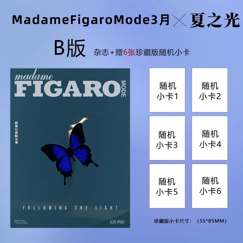 Pre - นิตยสาร Madame Figaro Mode เซี่ยจือกวง XiaZhiguang 夏之光 2024+การ์ด