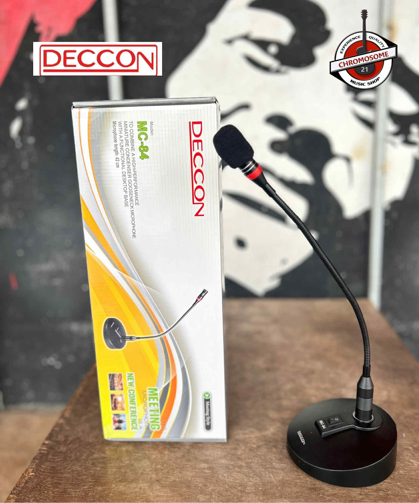 ไมค์ประชาสัมพันธ์ DECCON MC 84 แถมสายเชื่อมต่อยาว 5 เมตร