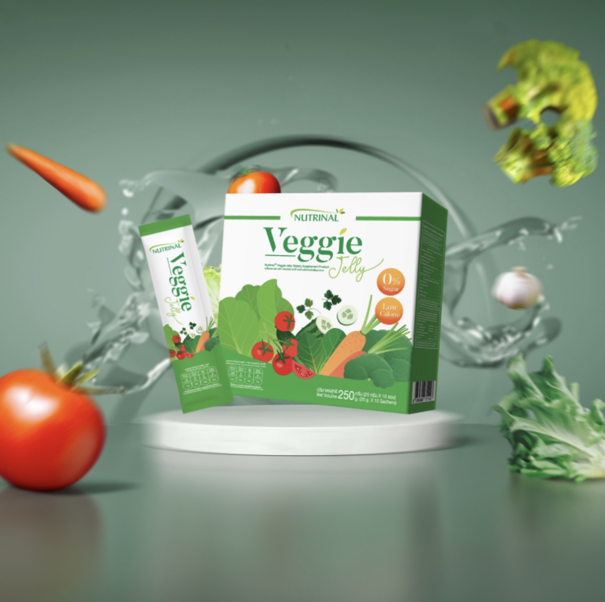 Veggie Jelly เวจจี้เจลลี่ อุดมด้วยผัก และผลไม้ 36 ชนิด ในรูปแบบเจลลี่