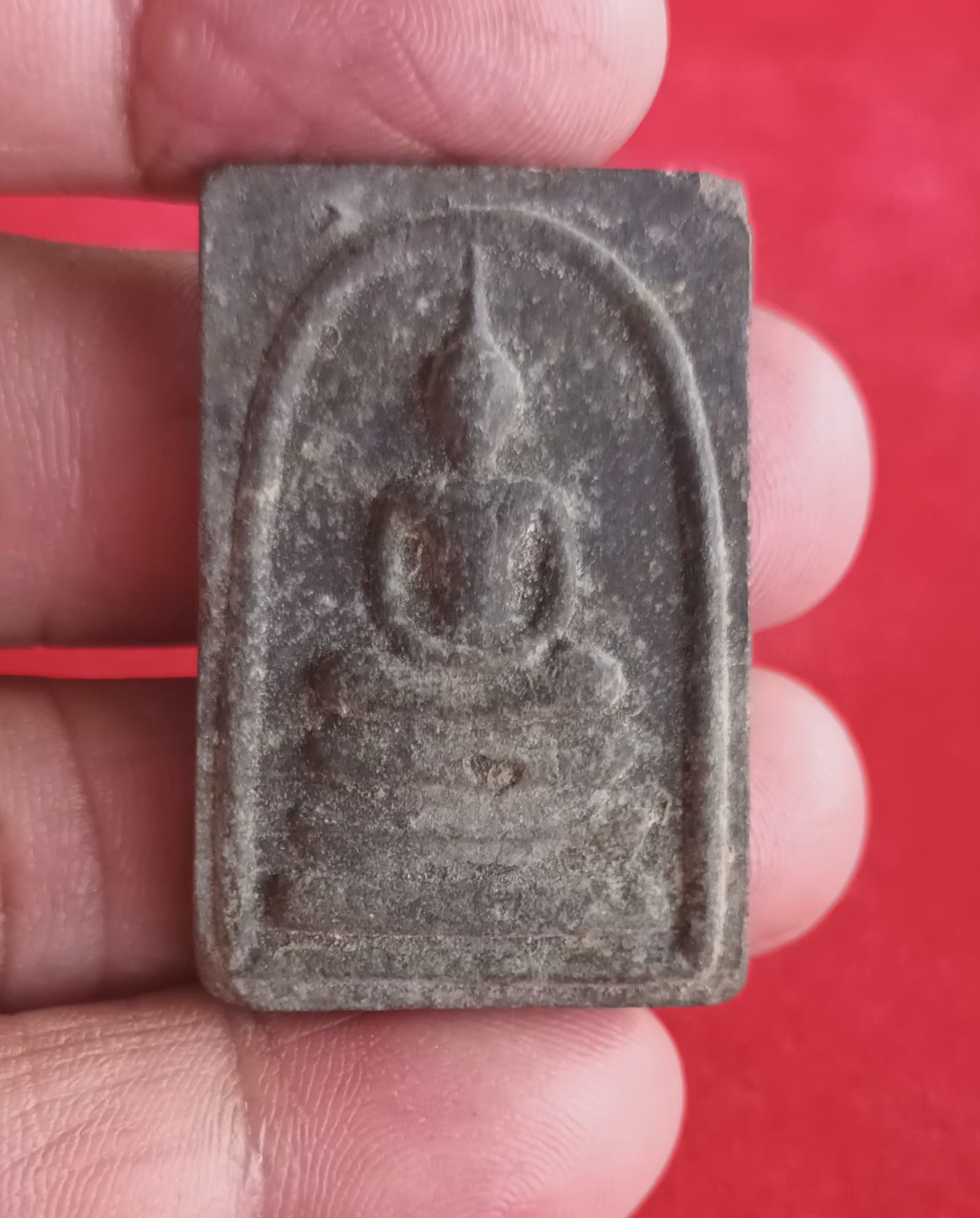 พระสมเด็จหลังยันต์3ลงกรุ เนื้อไพรดำ สร้างน้อยหายากครับปี 2517 หลวงปู่ทิม วัดละหารไร่ จ.ระยอง