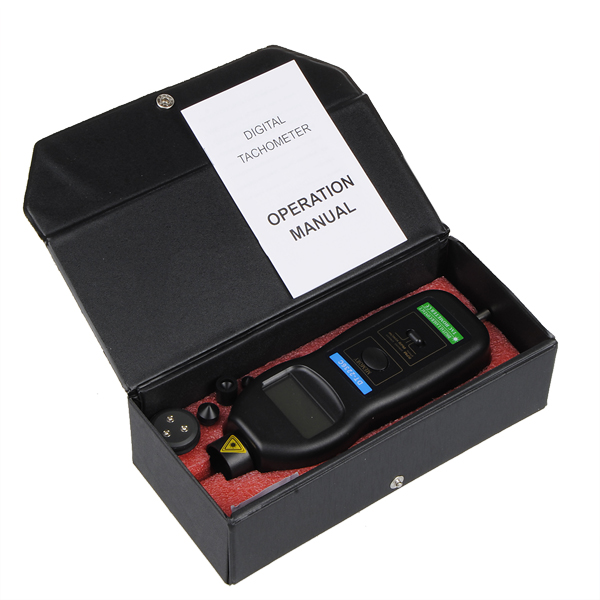 เครื่องวัดความเร็วรอบแบบสัมผัสและเลเซอร์ (Digital Laser RPM Tachometer and Contact Measurement Tool Wrench) รุ่น DT-2236C