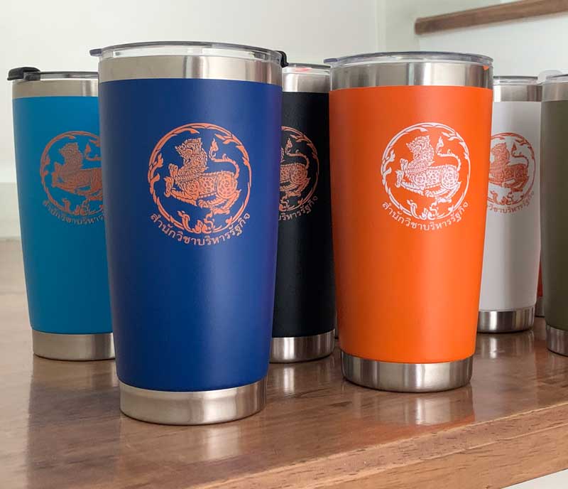 แก้วน้ำ Tumbler 20 Oz เก็บความเย็นพิมพ์สัญลักษณ์ โลโก้
