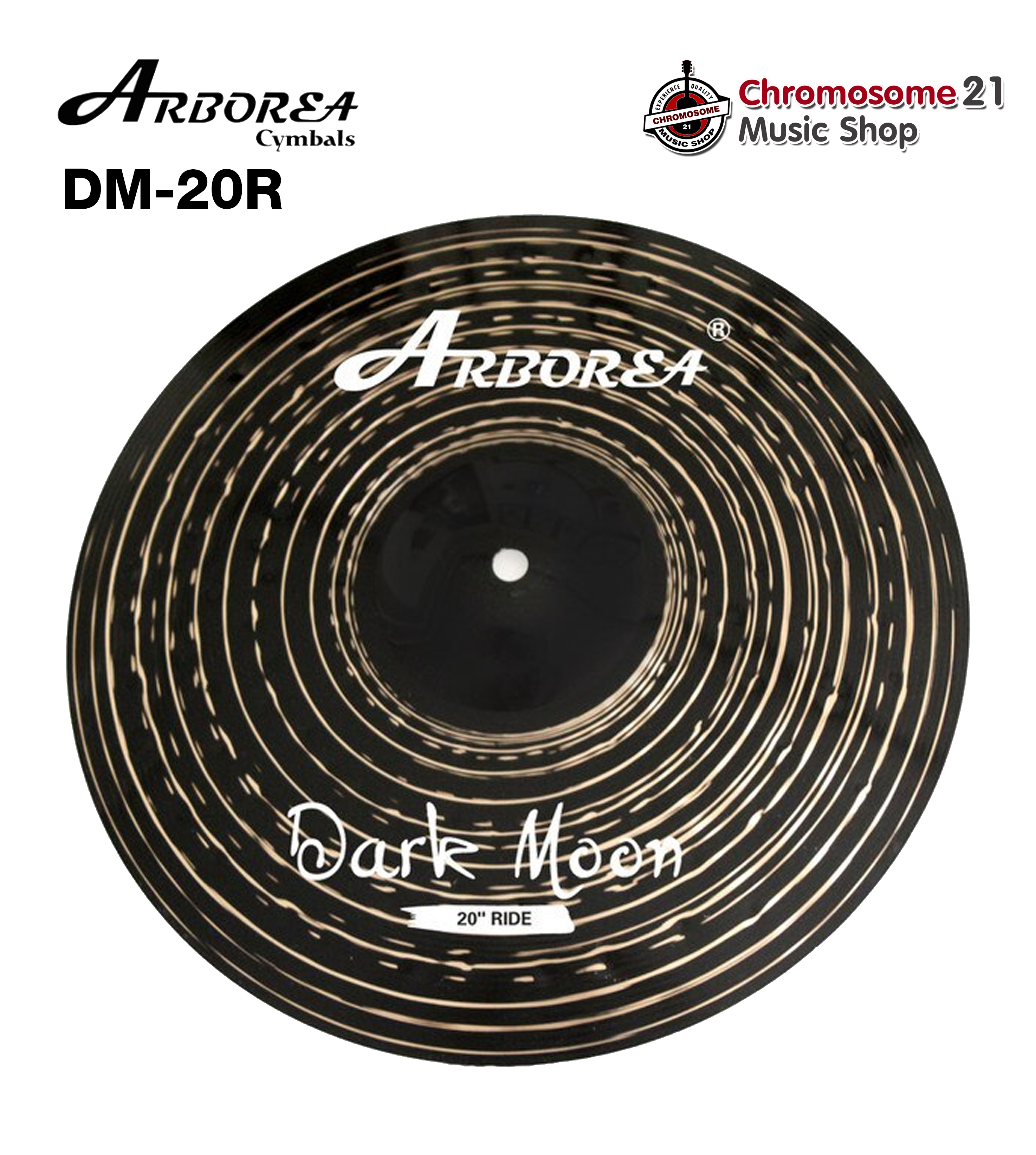 ฉาบ Arborea Dark Moon DM-20R แบบ Ride 20นิ้ว