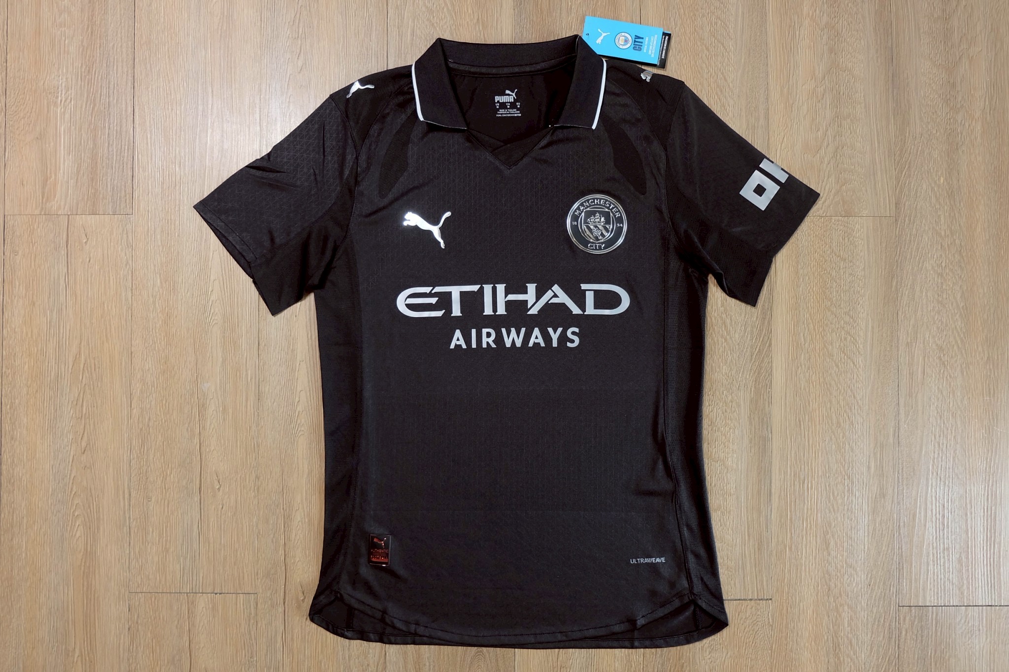เสื้อฟุตบอล แมนซิตี้ เยือน สีดำ Player Edition เกรดนักเตะ 2025