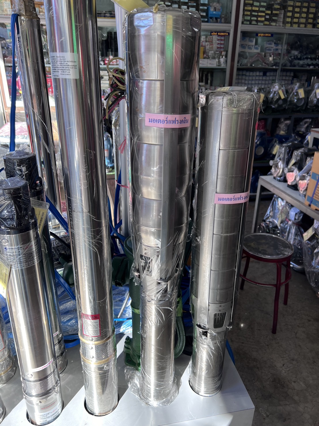 [SM-FD] ปั๊มบาดาล ARWANA / Franklin หัวปั๊มArwanaท่อส่ง4นิ้ว3ใบพัด มอเตอร์Franklin 7.5HP380v สำหรับบ่อ6นิ้ว - รุ่น SP6003MT - ระยะลงลึก15-35เมตร ปริมาณน้ำ 30-60คิว/ชั่วโมง