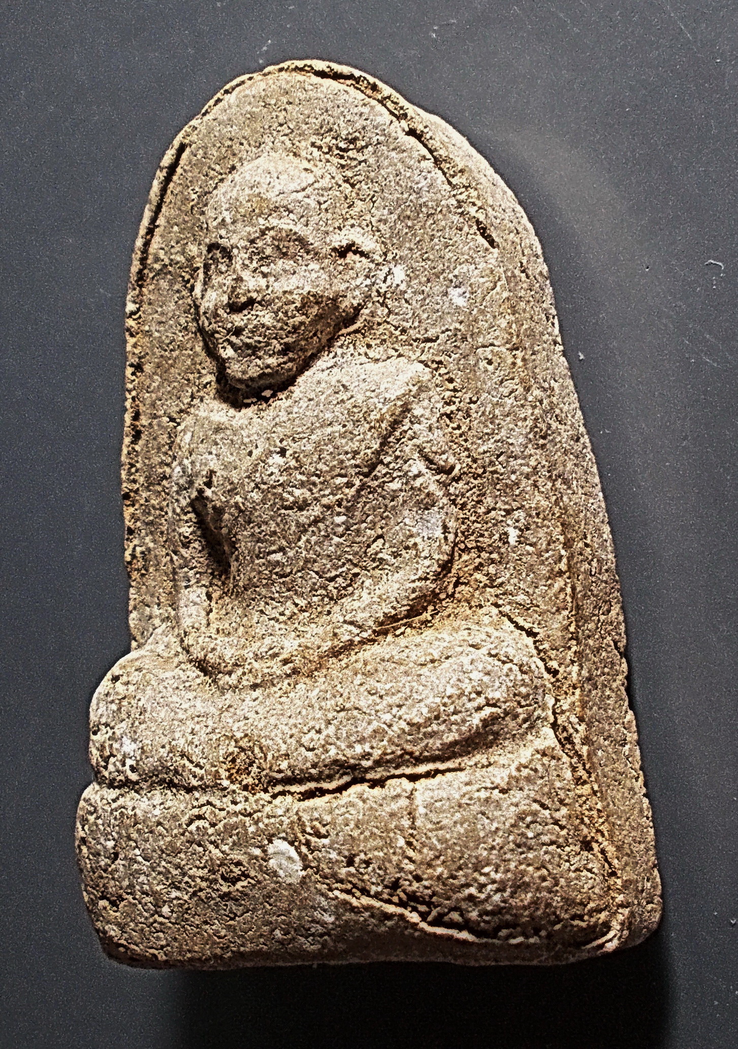 พระเนื้อว่านผสมชานหมากพ่อท่านคล้าย วัดสวนขัน สข.1 พิมพ์ใหญ่ ปี 2510