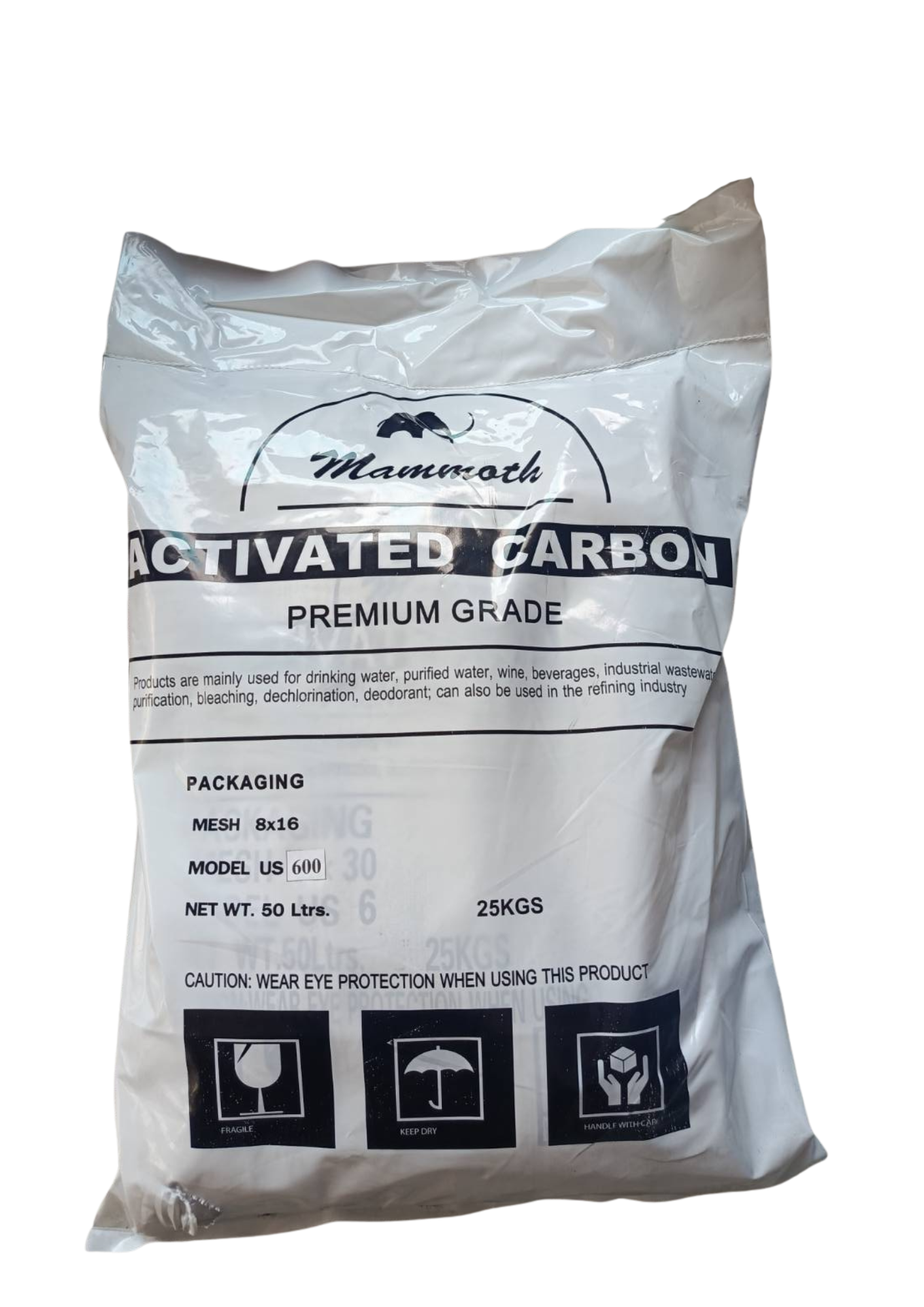 สารกรองคาร์บอน ID600 (mammoth) 50ลิตร