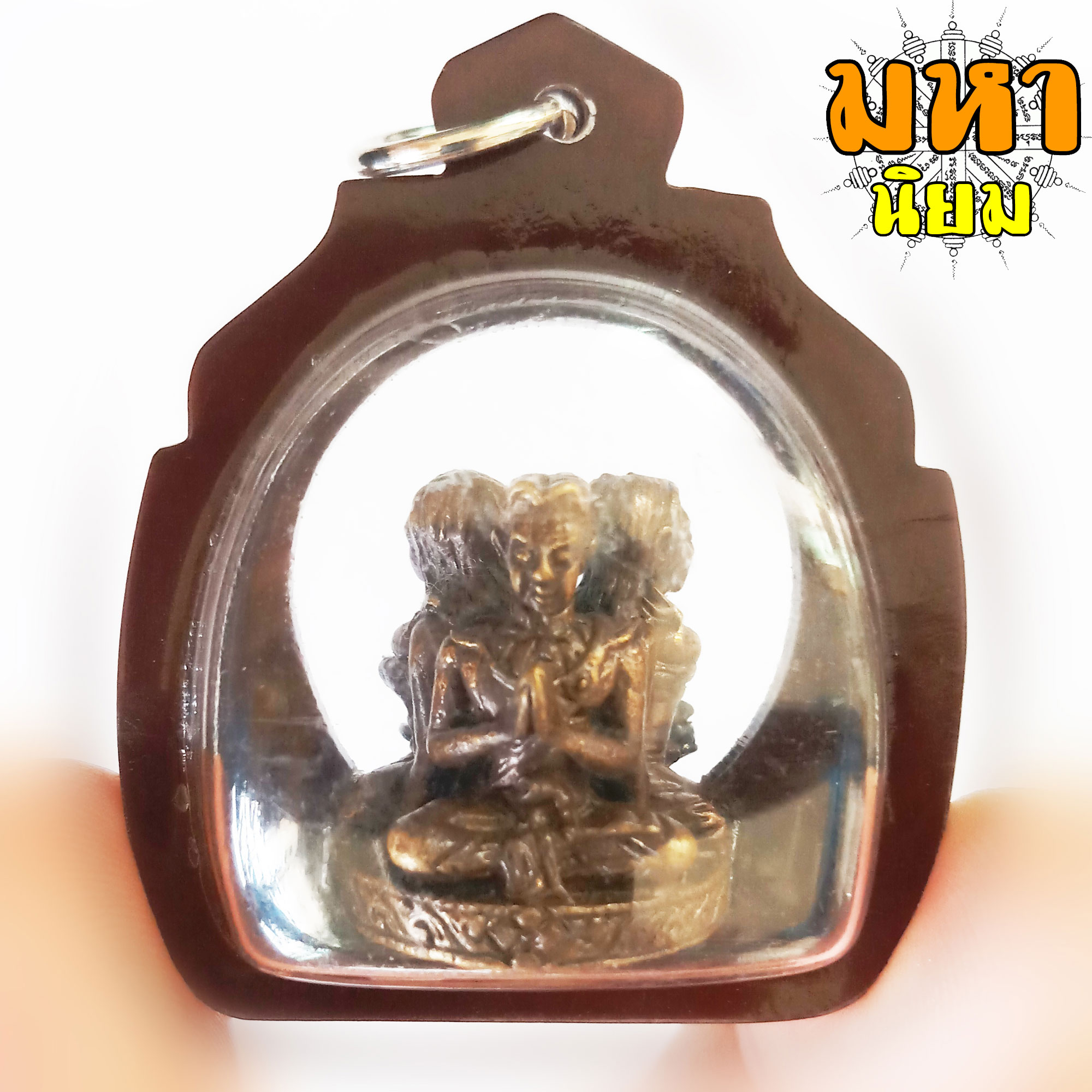 พระขุนแผน นางล้อม เลี่ยมกรอบอย่างดี ไม่ทราบที่มาแน่ชัด