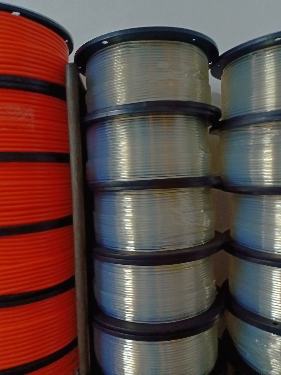 ท่อพียู PU Tube สีส้ม, สีฟ้า, สีดำ, สีใส ขนาด 12x16 mm. (12x16มม.)