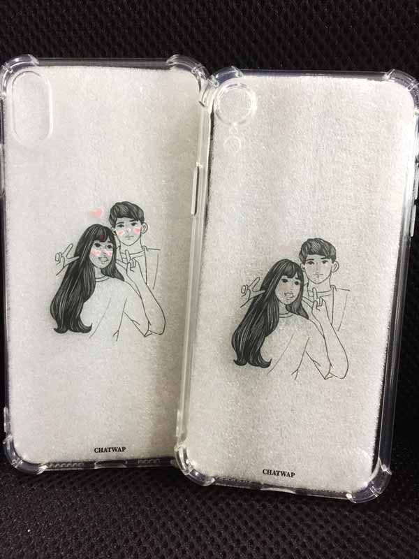 พิมพ์เคสมือถือ เคสโทรศัพท์ คู่รัก (เซต)