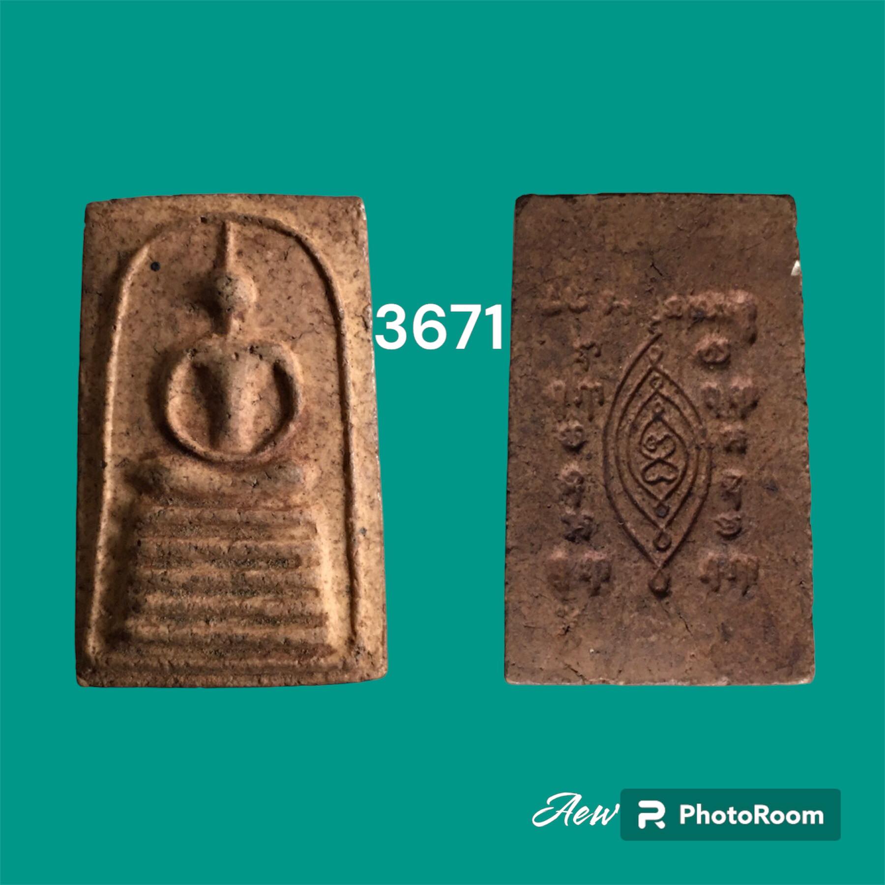 พระสมเด็จหลังยันต์ ฐานห้าชั้น เนื้อผงผสมมวลสารเก่า วัดกิ่งแก้ว จ.สมุทรปราการ