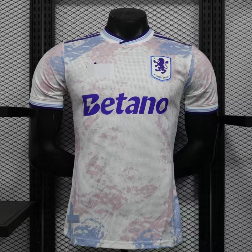 2025-26 เสื้อฟุตบอลเเอสตัน วิลล่า 3 สี สำหรับผู้ชาย Player Edition เกรดนักเตะ Size S-2XL