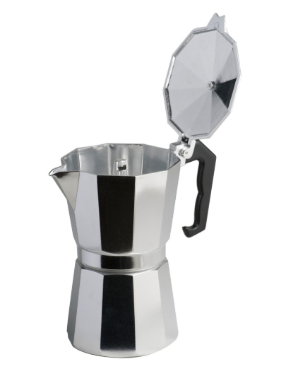 หม้อชงกาแฟสดมอคค่าพอท (MOKA POT) อลูมิเนียม 6 ถ้วย กาต้มกาแฟสด ที่ต้มกาแฟสด