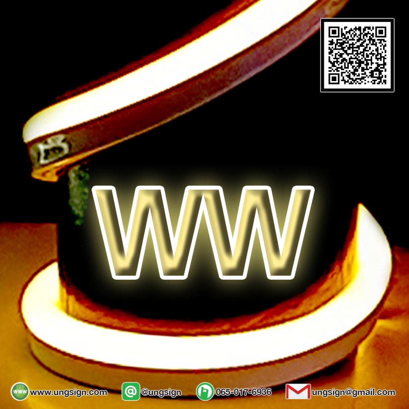 ไฟนีออนเฟรค สีต่างๆ Neon Flex ทำป้ายได้หลากหลายสี