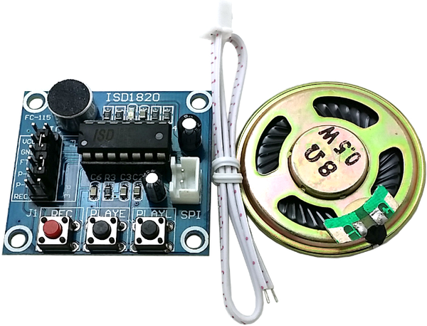 ISD1820 Voice Board Module (On-board Microphone) Sound Recording Module อัดเสียง บันทึกเสียง พร้อมลำโพง