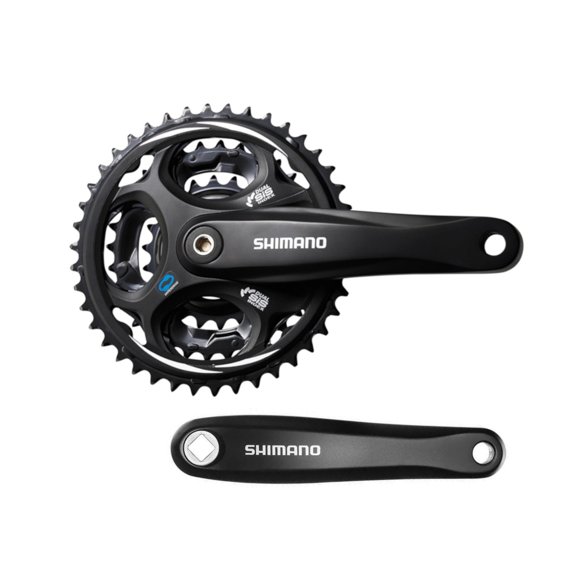 จานหน้าจักรยานเสือภูเขาแบบกะโหลกเหลี่ยม Shimano FC-M311