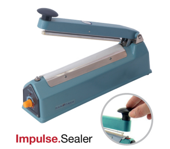 Nanotech เครื่องซีลถุง แบบมือกด ขนาด 8 นิ้ว รุ่น NT-S8 เครื่องซีลปากถุง แถมฟรี! ชุดเส้นลวดและผ้าเทปล่อนอีก 1 ชุด