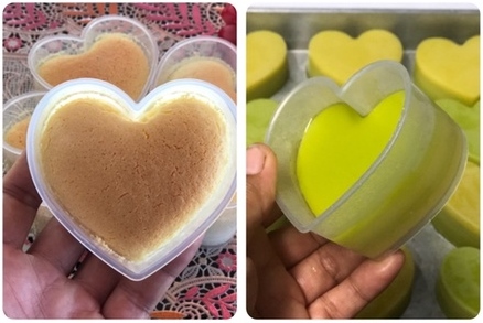 ถ้วยพุดดิ้งหัวใจ เข้าอบได้ ถ้วยพุดดิ้ง ถ้วยอบชีสเค้ก (ถ้วยพร้อมฝา แพ็คละ 10ชุด)