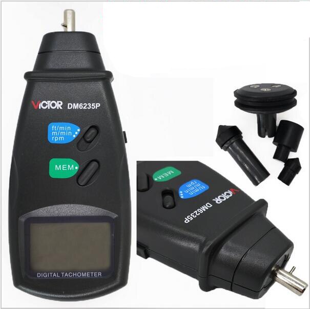 เครื่องวัดความเร็วรอบแบบสัมผัสและเลเซอร์ (Digital Tachometer Contact type) รุ่น DM6235P