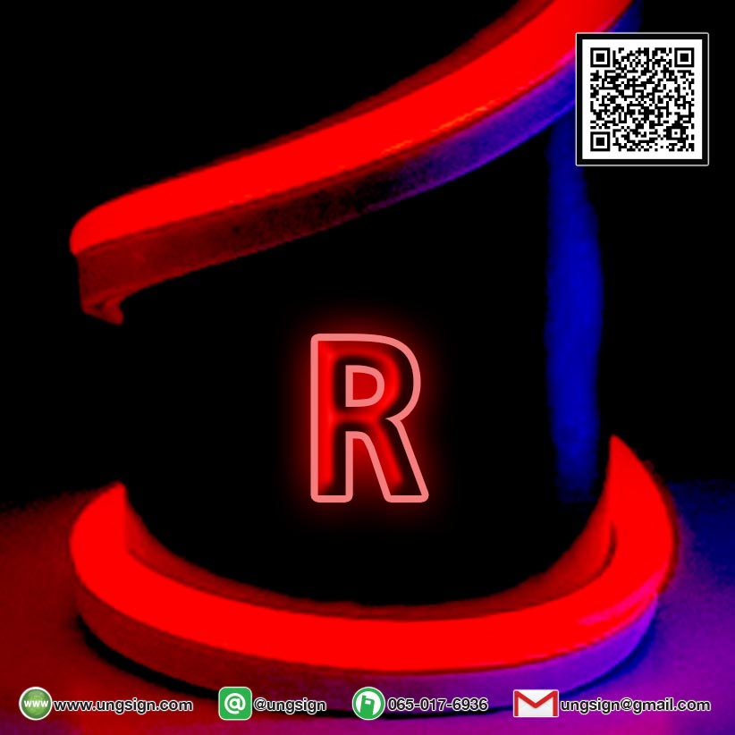 ไฟนีออนเฟรค สีต่างๆ Neon Flex ทำป้ายได้หลากหลายสี