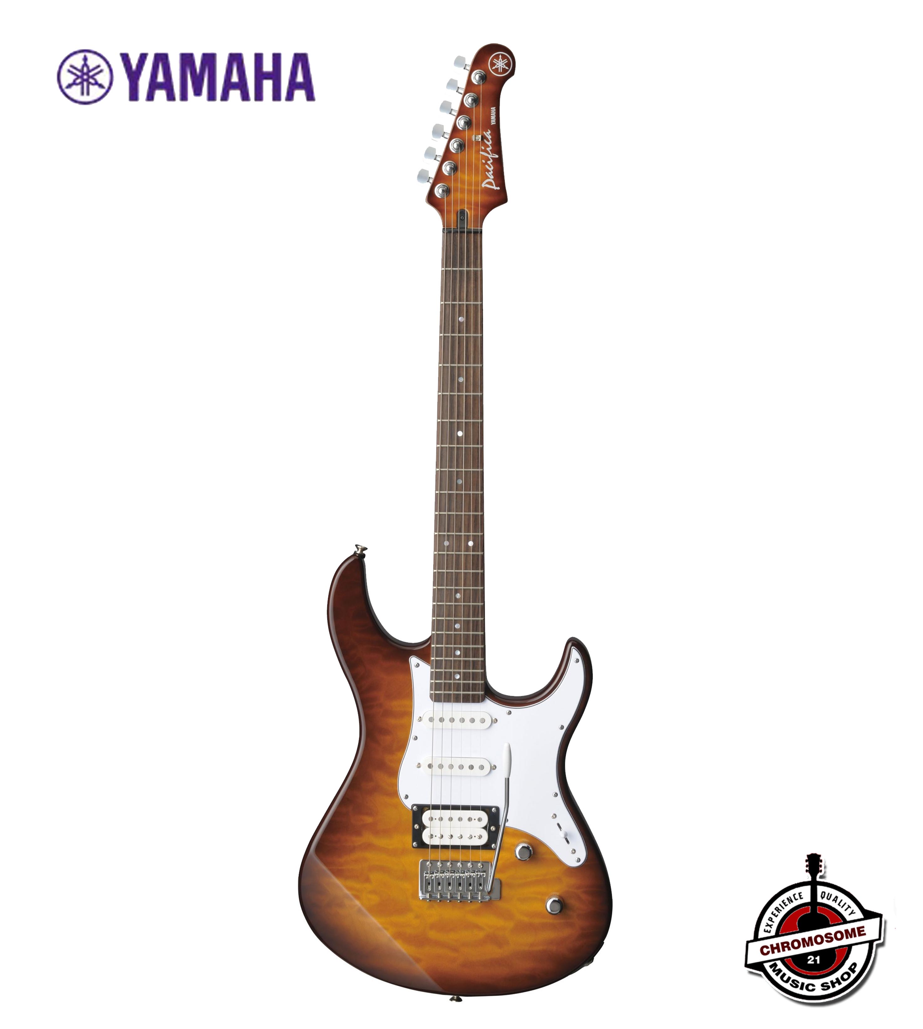 กีตาร์ไฟฟ้า Yamaha PAC212VQM (สีTobacco Brown Sunburst)