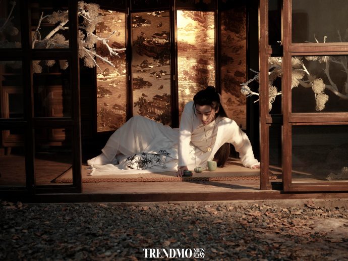 Pre - นิตยสาร TrendmoMen趋势 เหอลั่วลั่ว HeLuoLuo R1SE 何洛洛 2024