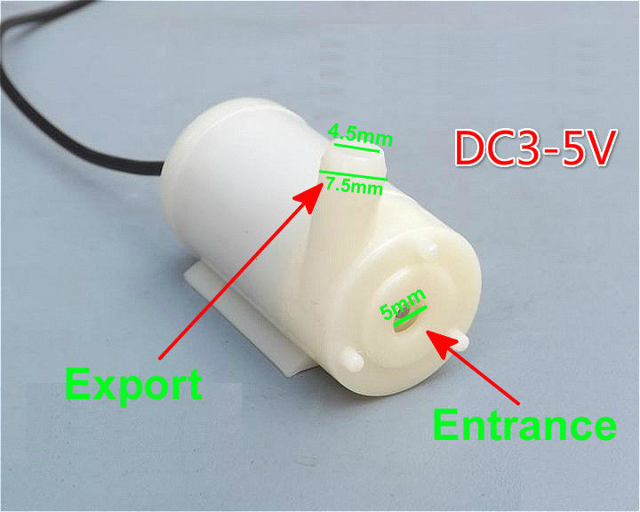 DC3V-5V Mute Submersible Mini Water Pump