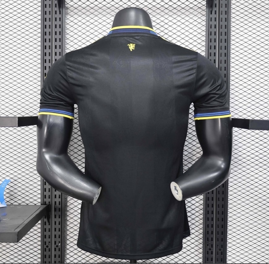 2025-26 เสื้อฟุตบอลเเมนยูฯ สีดำ สำหรับผู้ชาย Player Edition เกรดนักเตะ Size S-2XL